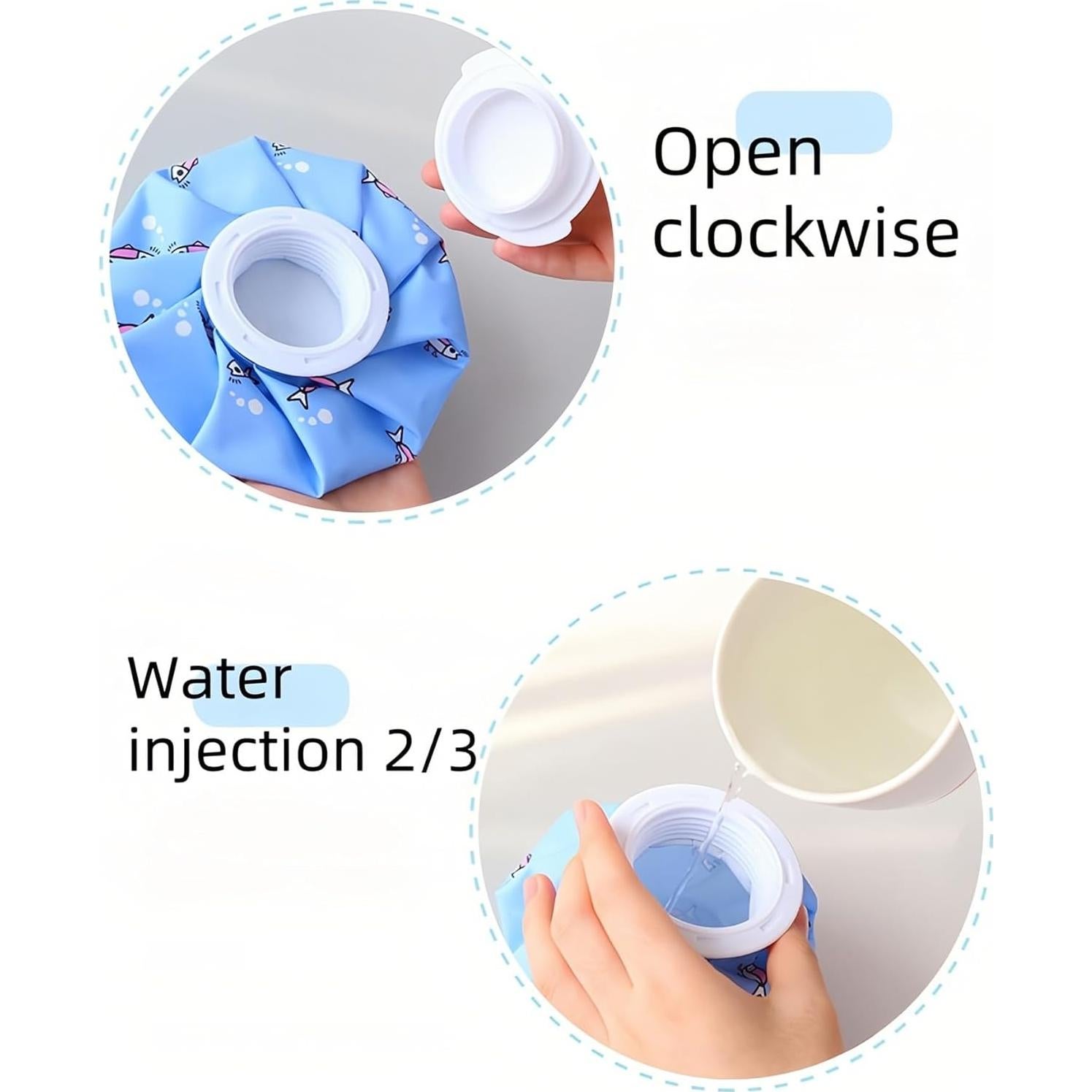 Bolsa de Hielo Reutilizable FANBODTA 14.5 cm para Lesiones