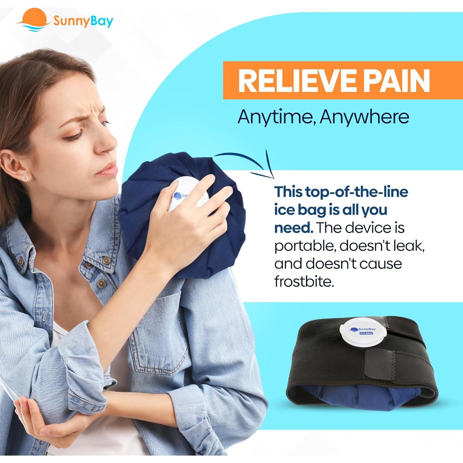 Bolsa de Hielo Recargable SunnyBay 28 cm con Correa 71 cm