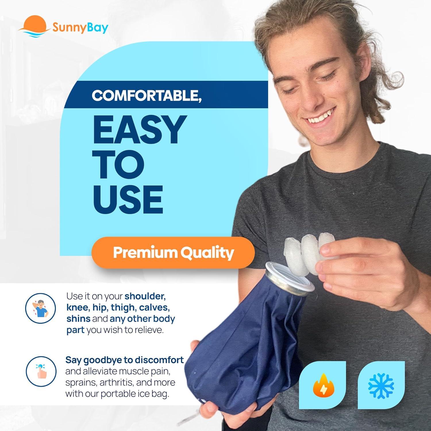 Bolsa de Hielo Recargable SunnyBay 28 cm con Correa 71 cm