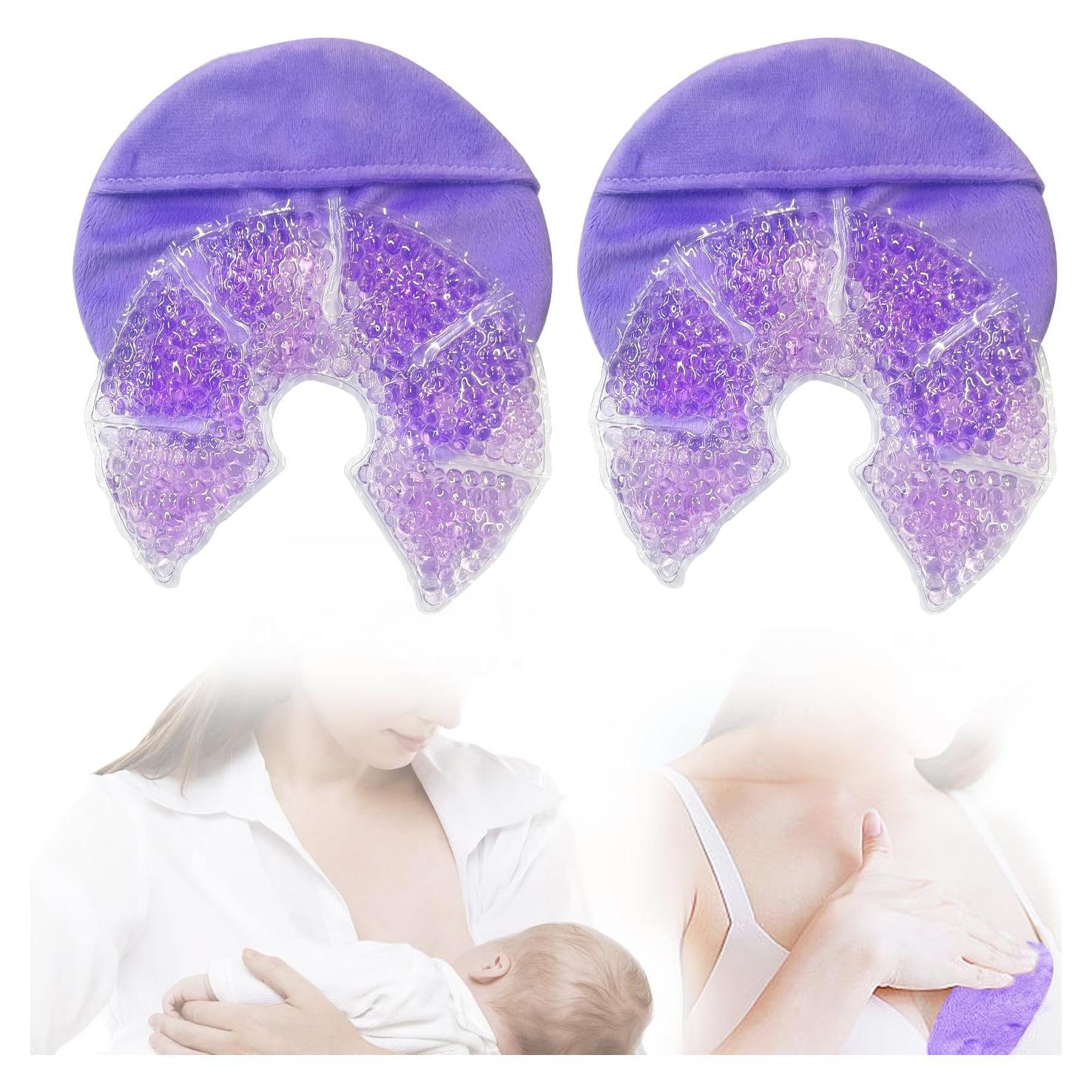 Paquete de terapia de gel caliente y frío Conbella para senos - Alivio lactancia
