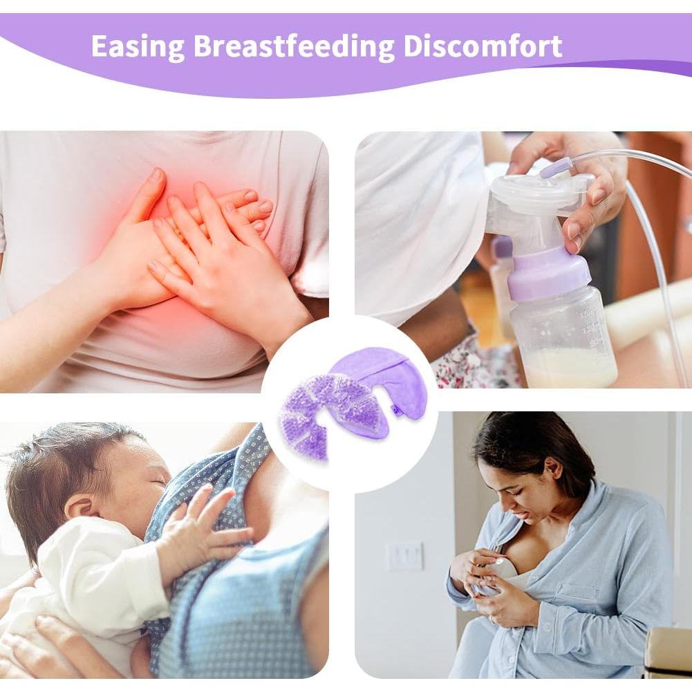 Paquete de terapia de gel caliente y frío Conbella para senos - Alivio lactancia