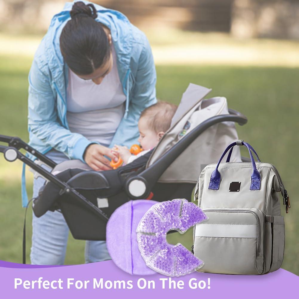 Paquete de terapia de gel caliente y frío Conbella para senos - Alivio lactancia