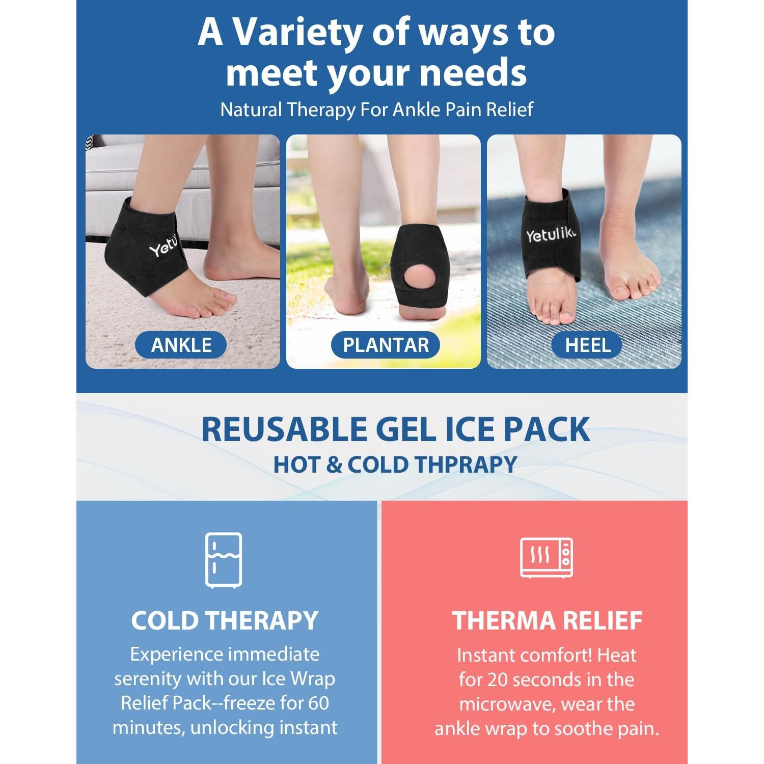 Funda de Hielo para Tobillo Yetulike - Alivio Dolor Esguince