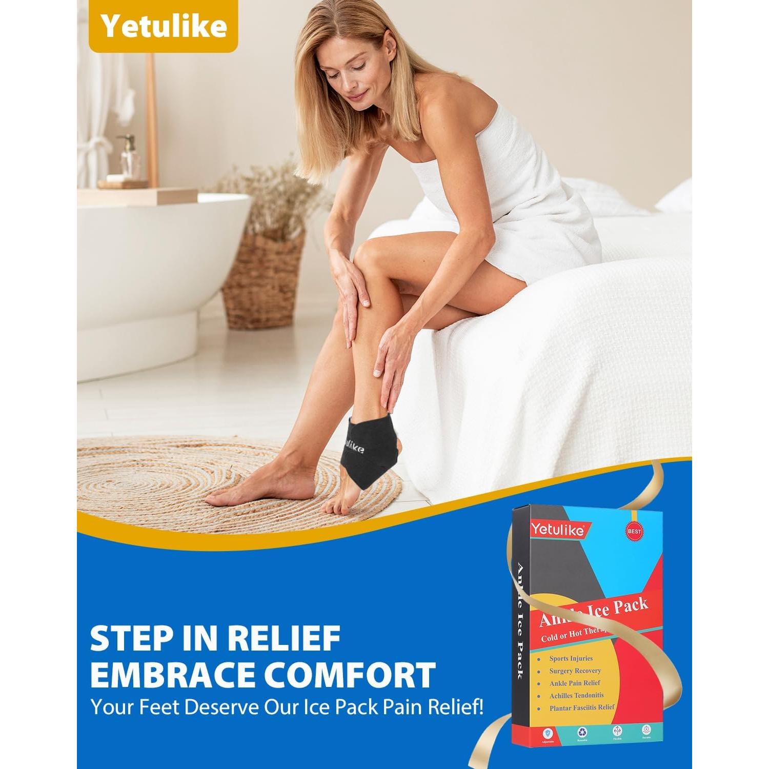 Funda de Hielo para Tobillo Yetulike - Alivio Dolor Esguince