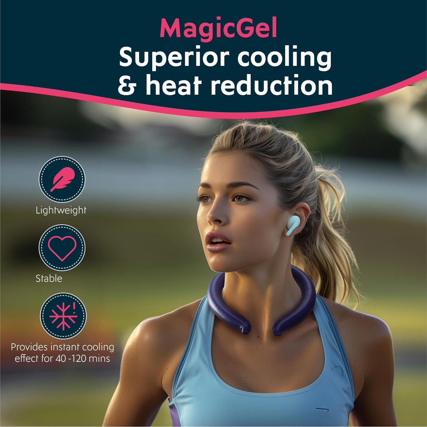 Anillos Refrigerantes para el Cuello Magic Gel - Paquete de 2