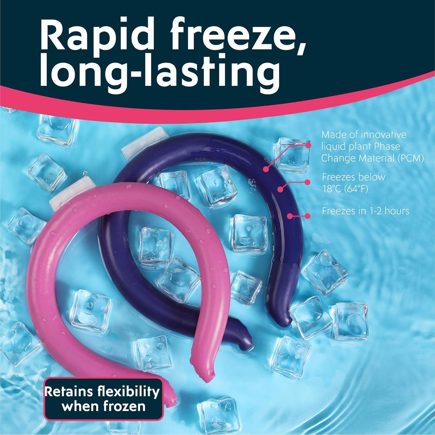 Anillos Refrigerantes para el Cuello Magic Gel - Paquete de 2