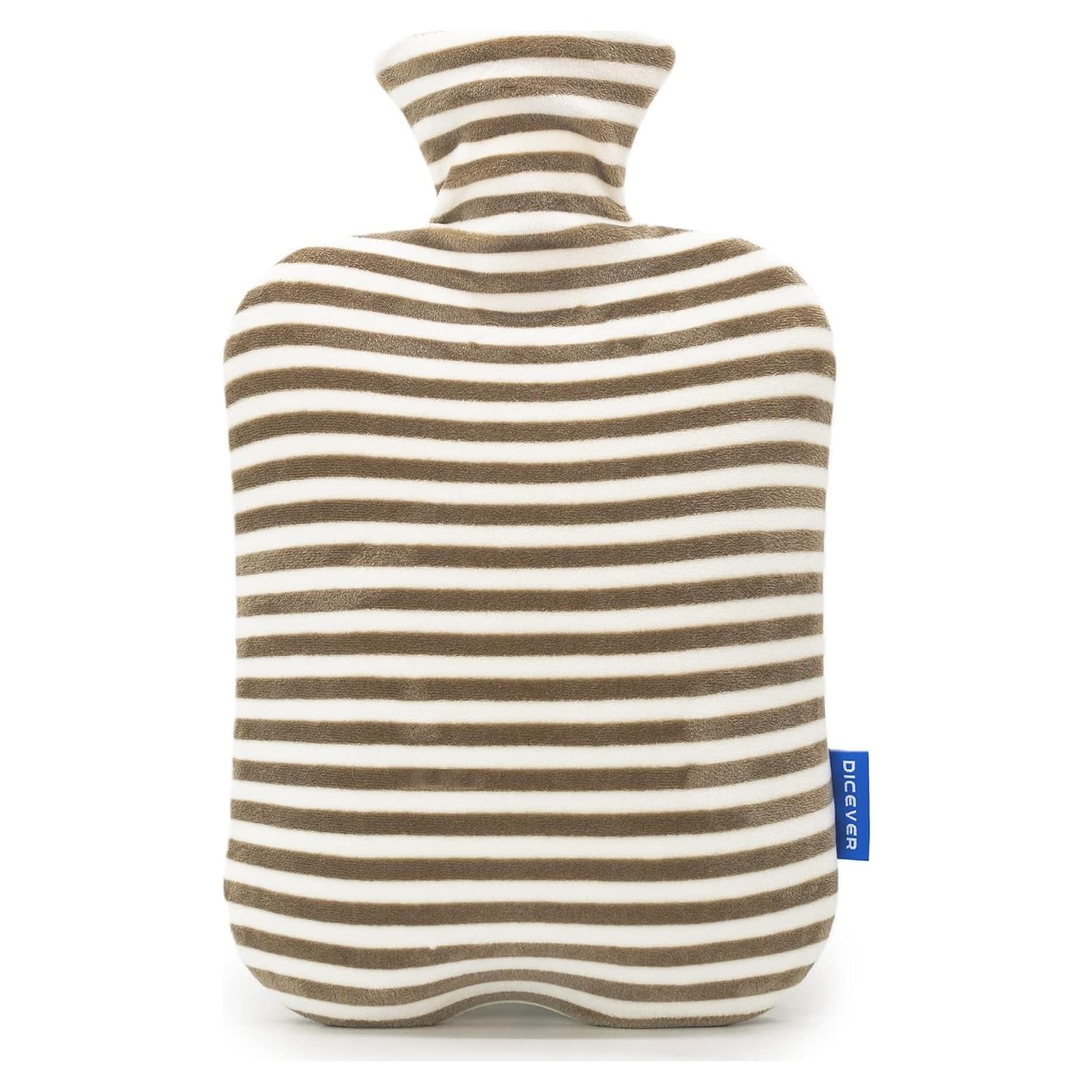 Botella de Agua Caliente DICEVER 2L con Funda Suave Gris