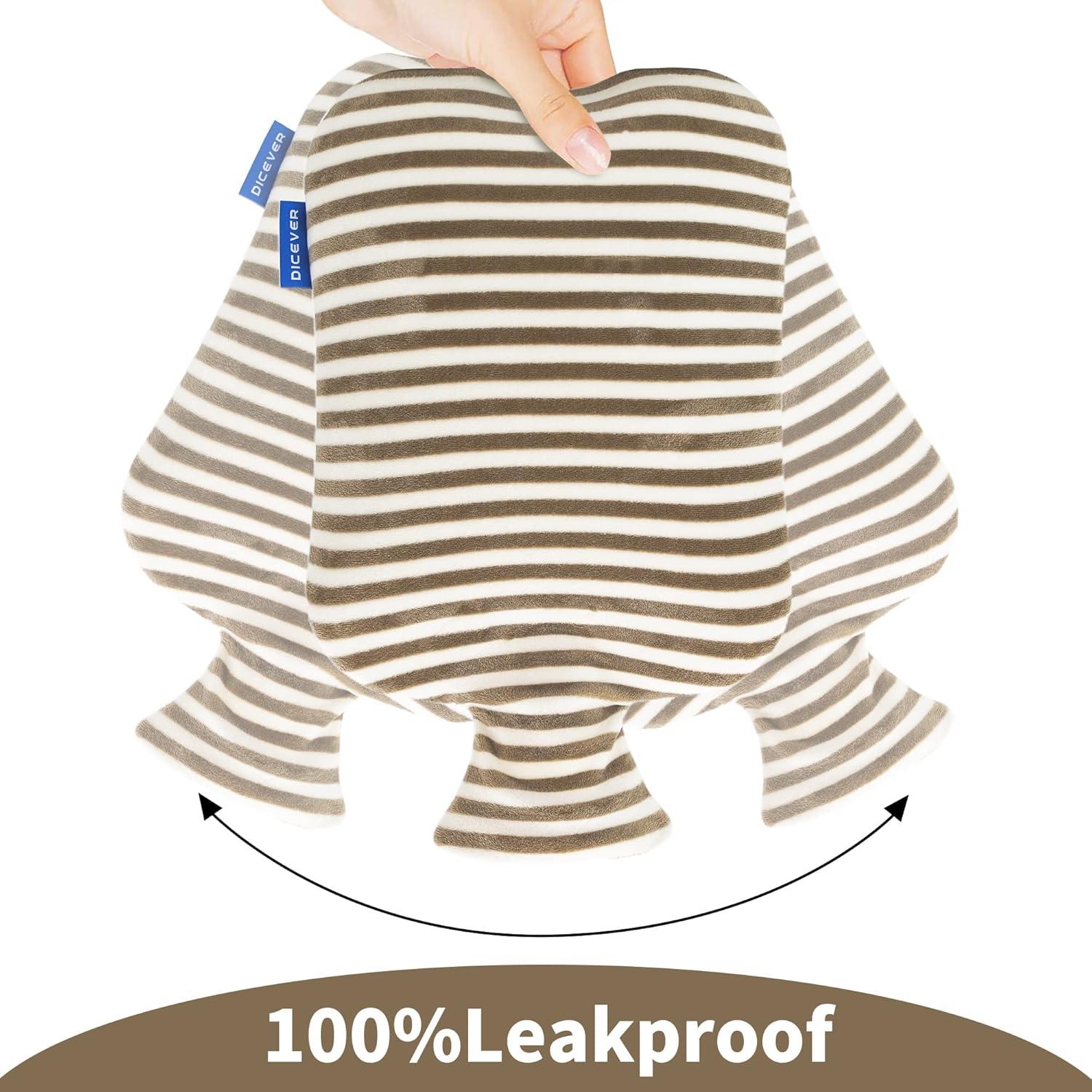 Botella de Agua Caliente DICEVER 2L con Funda Suave Gris