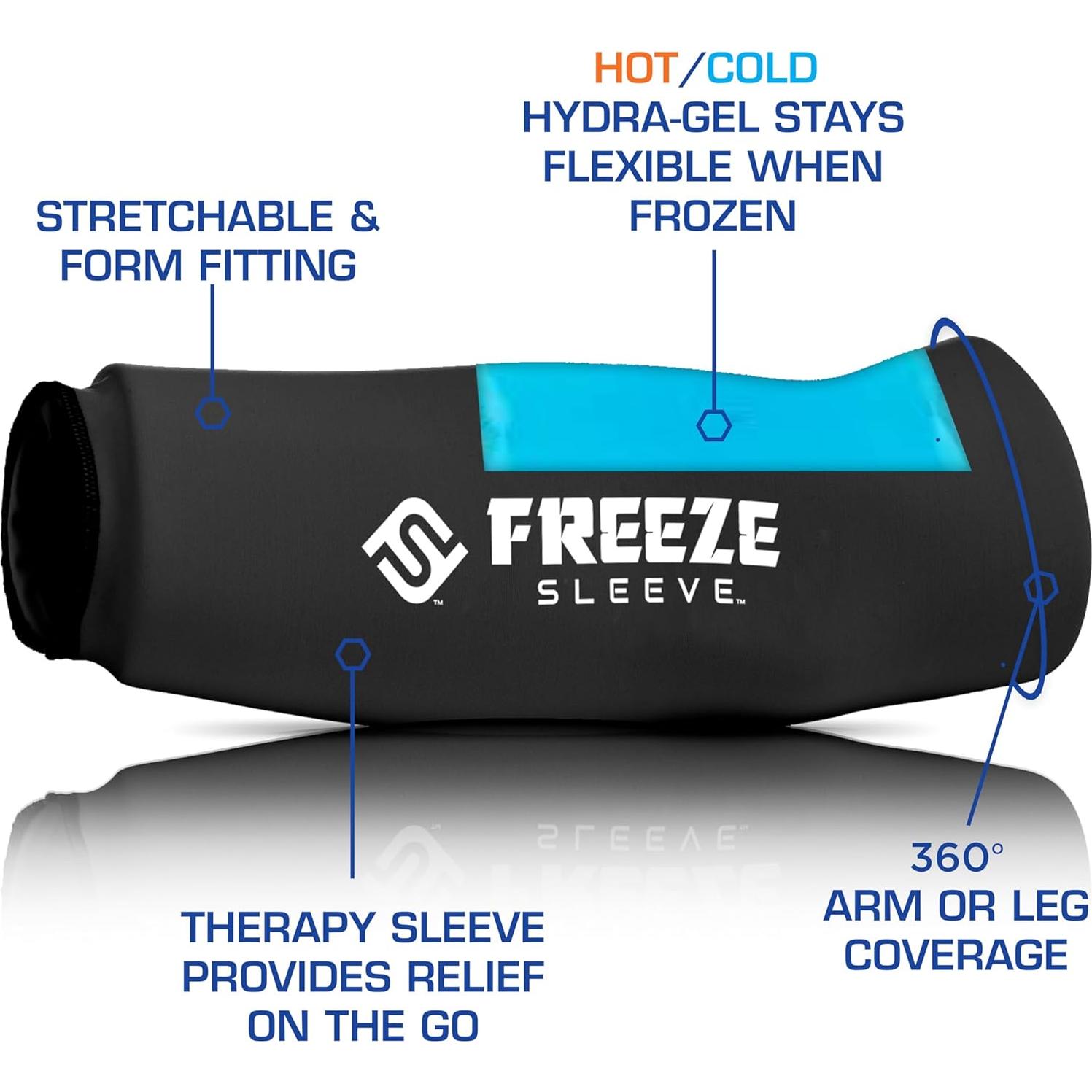 Manga de Terapia Fría/Caliente FreezeSleeve Carbón de Cobre