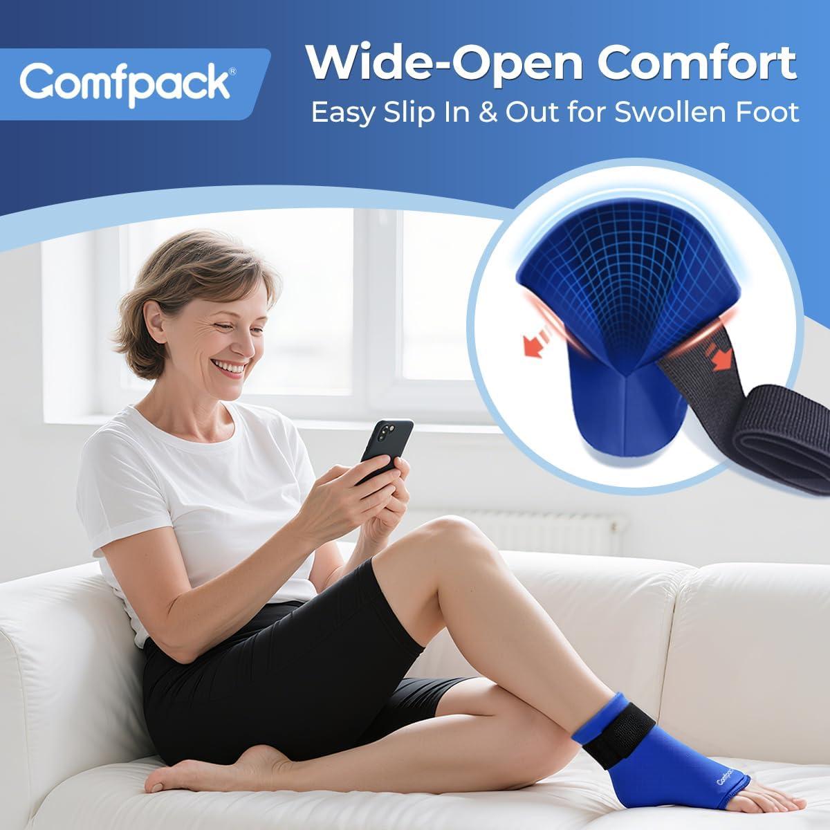 Funda de Hielo para Tobillo Comfpack - Terapia Fría y Caliente