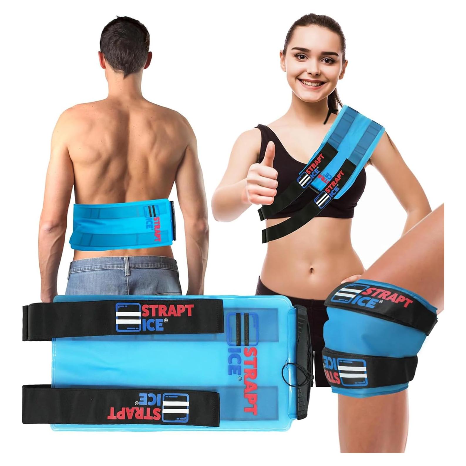 Compresa de Hielo Rellenable Strapt Ice 18x45.7cm Azul