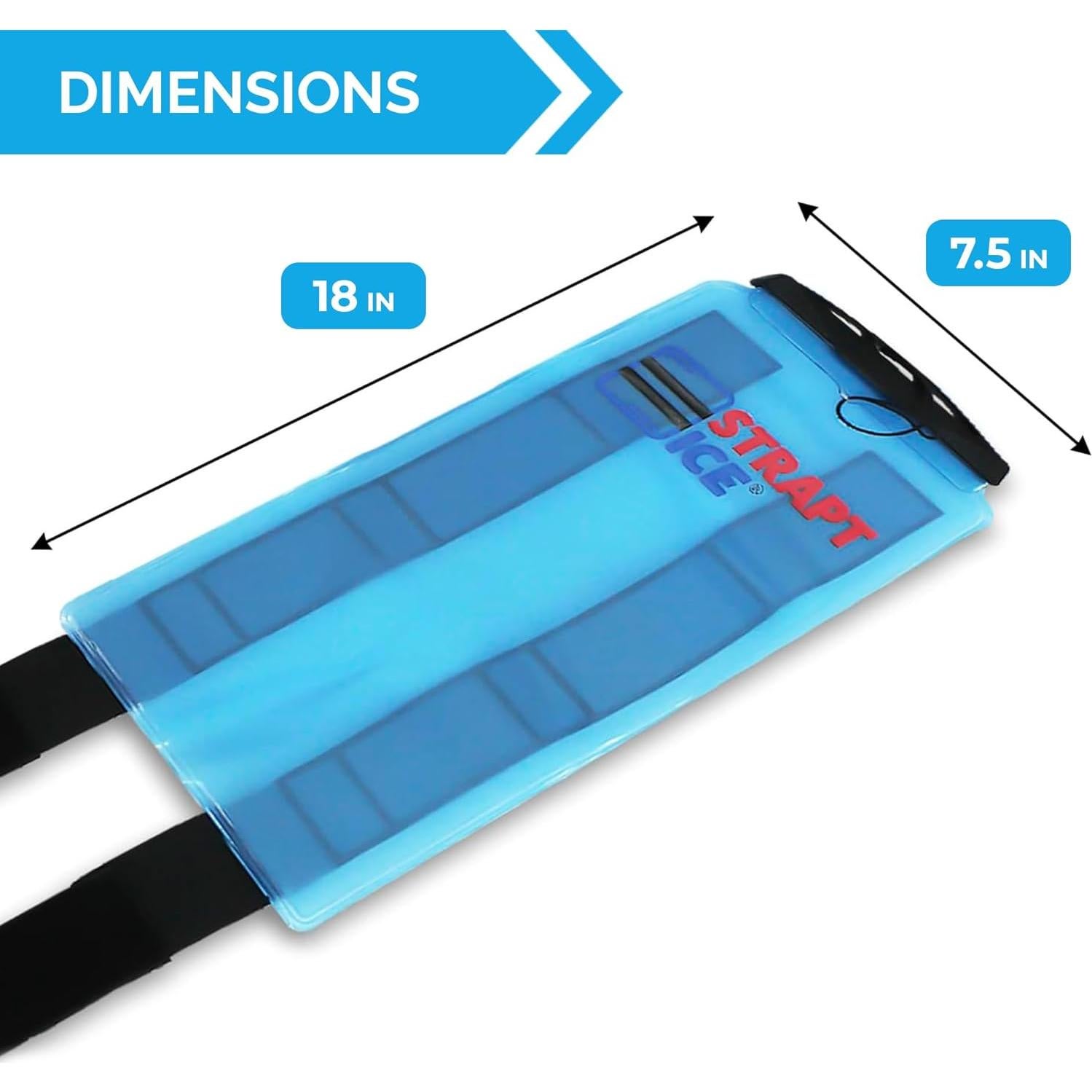 Compresa de Hielo Rellenable Strapt Ice 18x45.7cm Azul
