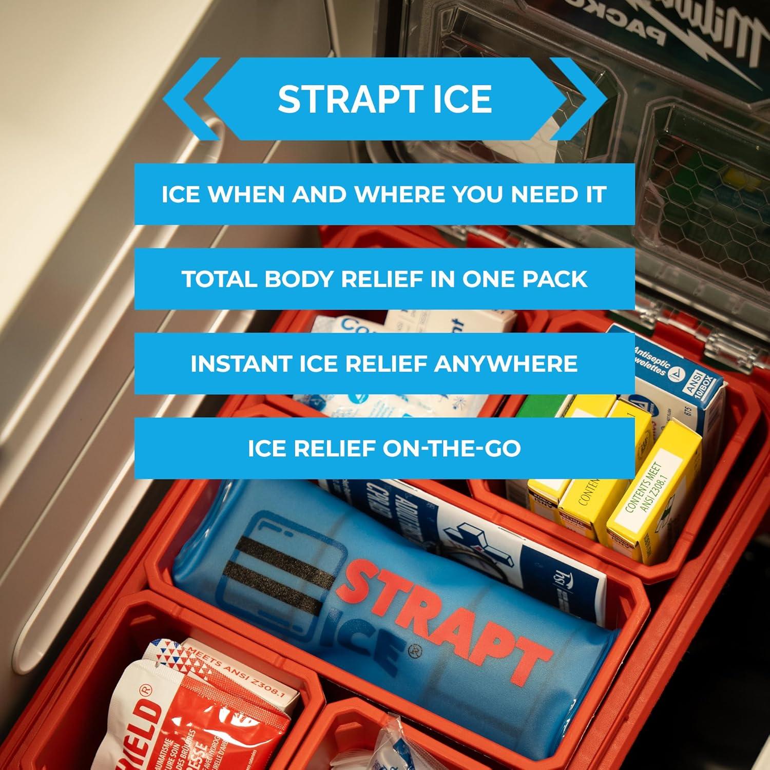 Compresa de Hielo Rellenable Strapt Ice 18x45.7cm Azul