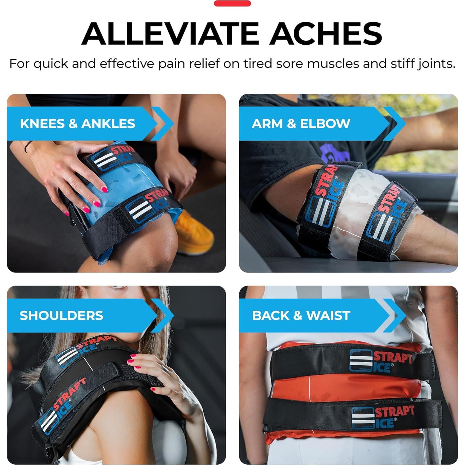 Compresa de Hielo Rellenable Strapt Ice 18x45.7cm Azul