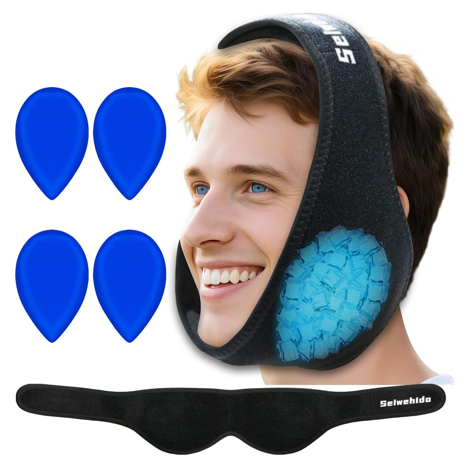 Compresa de Hielo Ajustable SEIWEHIDO para Alivio de Muela