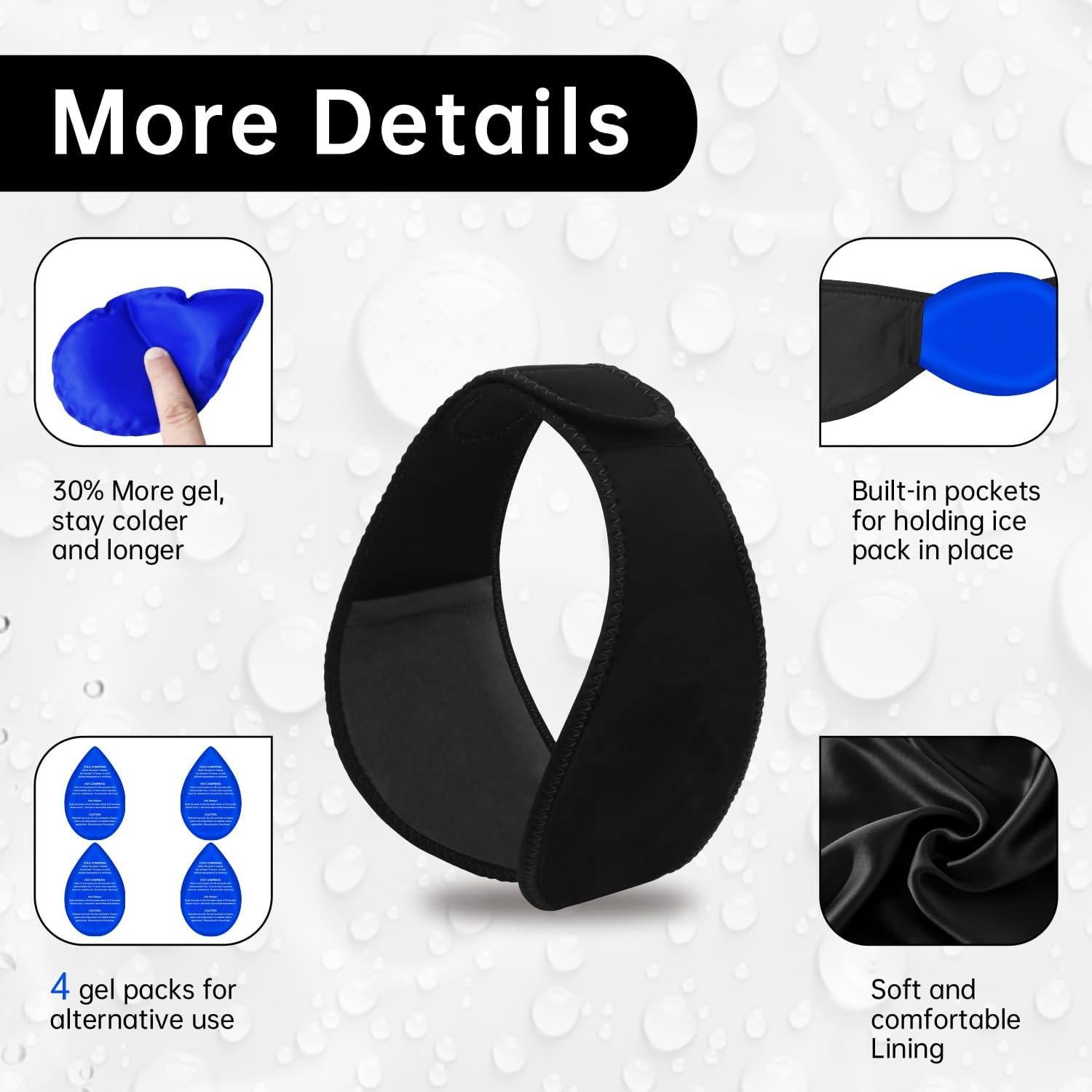 Compresa de Hielo Ajustable SEIWEHIDO para Alivio de Muela