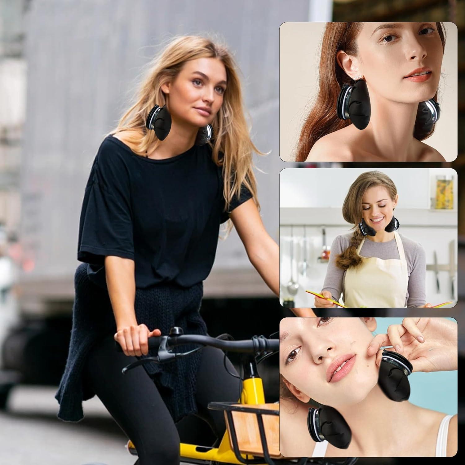 Enfriador de Cuello Promilove Negro Reutilizable para Verano e Invierno