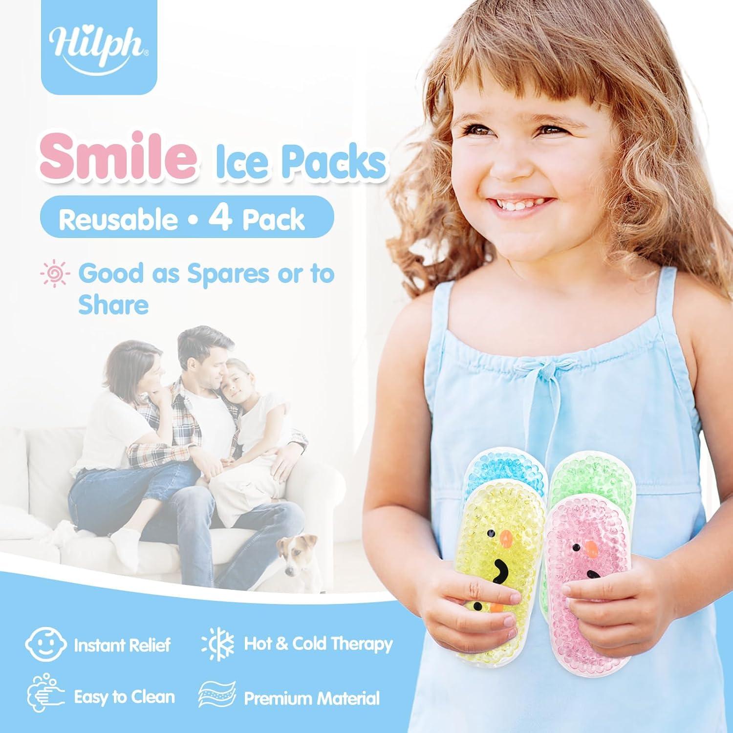 Paquete de Hielo Reutilizable Hilph para Niños - 4 Unidades