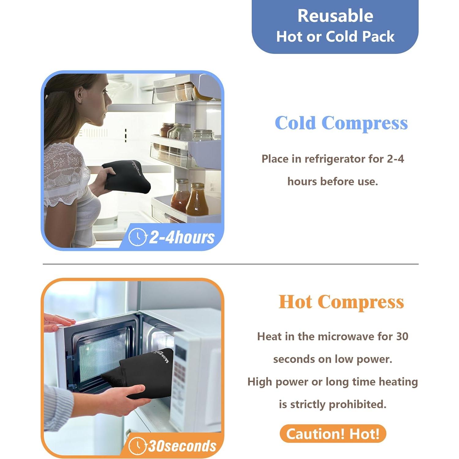 Paquete de Hielo/Calor Reutilizable WASGWAWJ para Cuello, Gel Médico