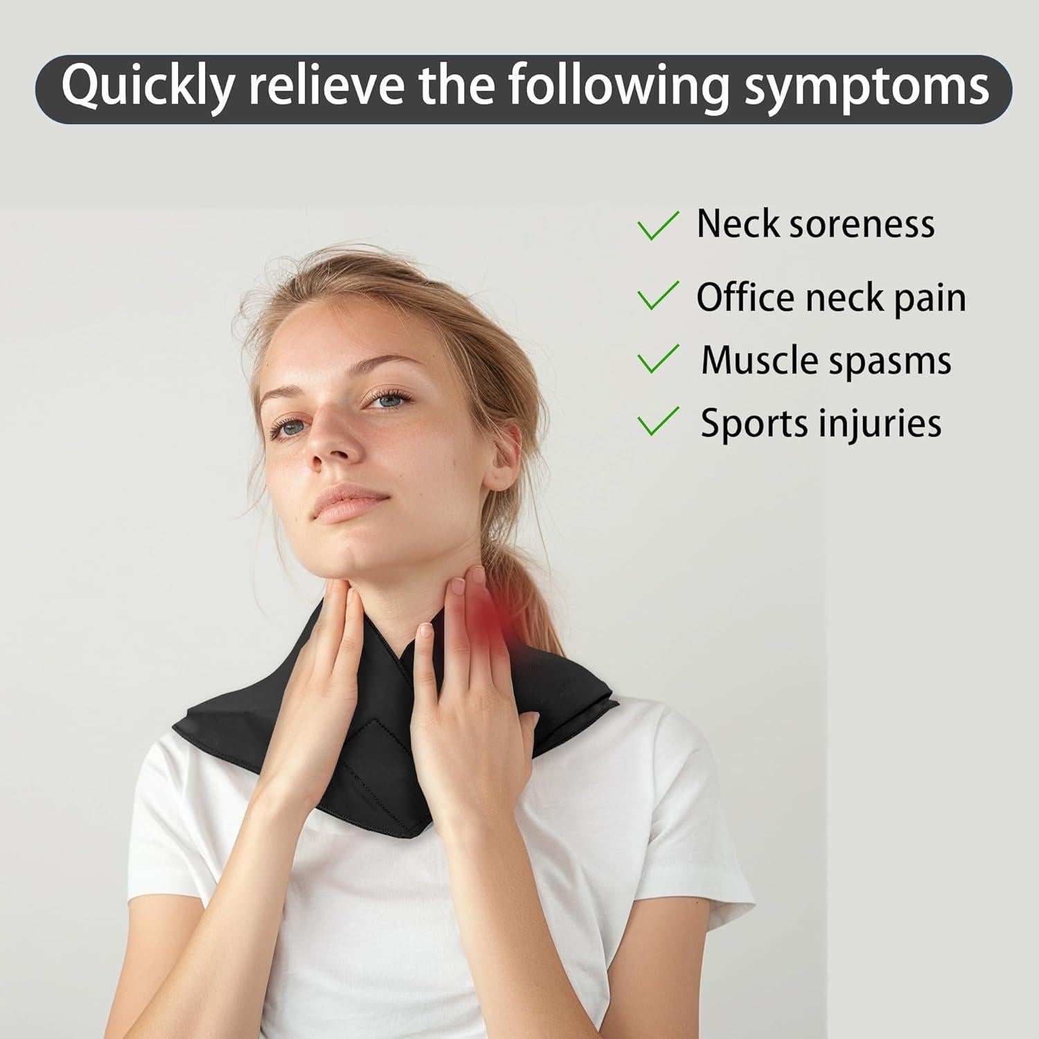 Paquete de Hielo/Calor Reutilizable WASGWAWJ para Cuello, Gel Médico