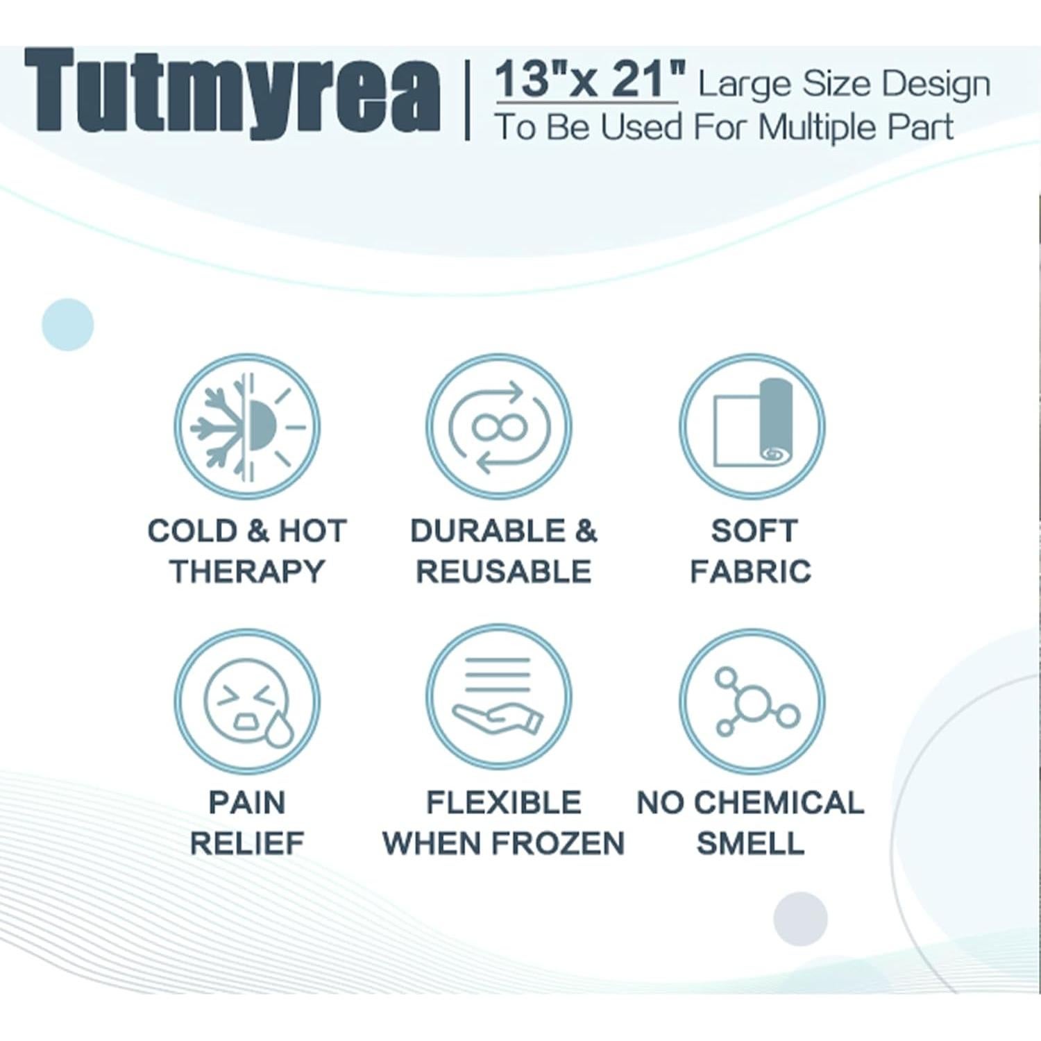 Paquete de Hielo de Gel Tutmyrea 53.34x33.02cm Reutilizable