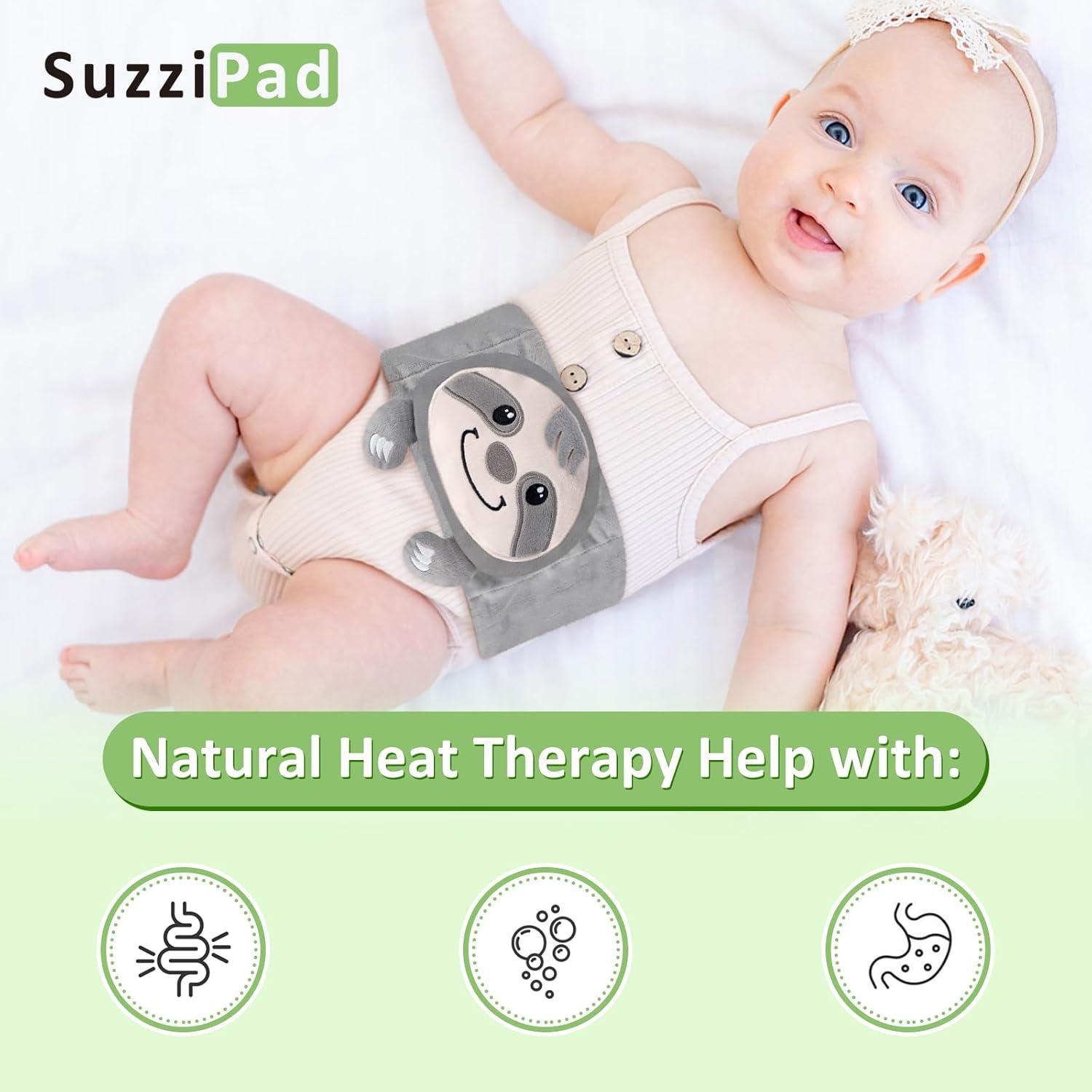 Banda Abdominal Suzzipad para Bebés - Almohadilla Térmica 66cm