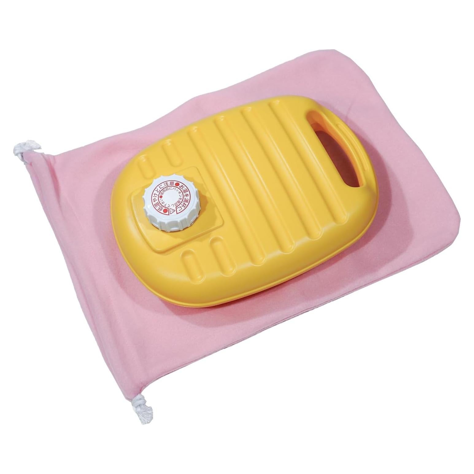 Botella de Agua Caliente Iwatani 1.8L Amarillo con Funda