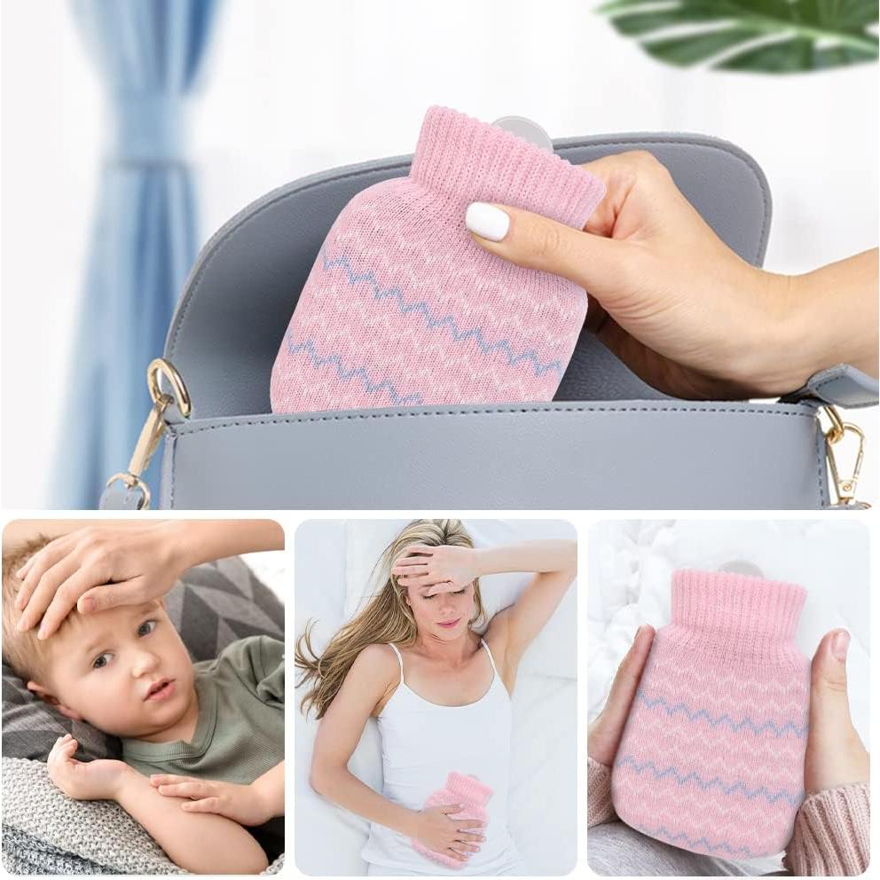 Botella de Agua Caliente 320ml Photken con Funda Desmontable