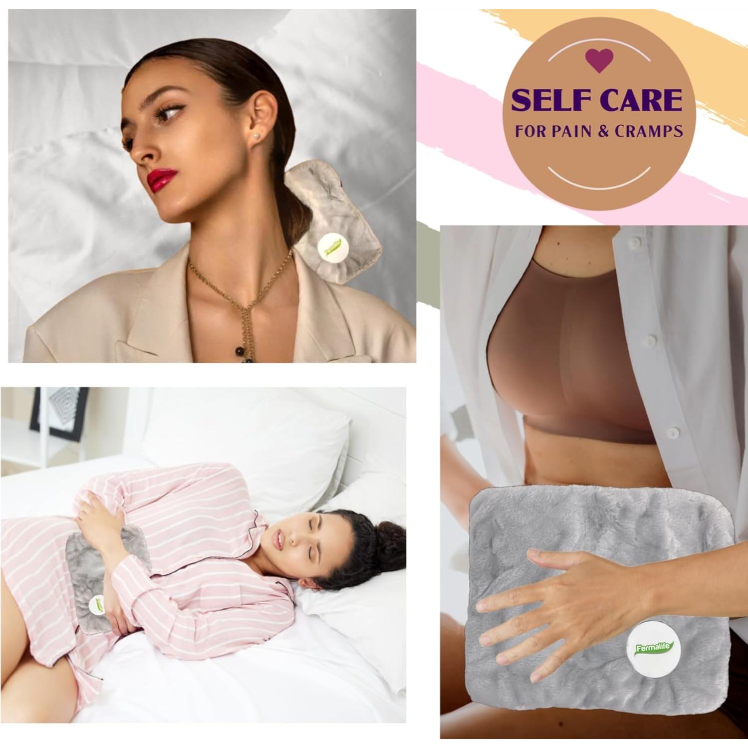 Bolsa de Agua Caliente Eléctrica FERMALIFE 1.3kg con Funda Suave