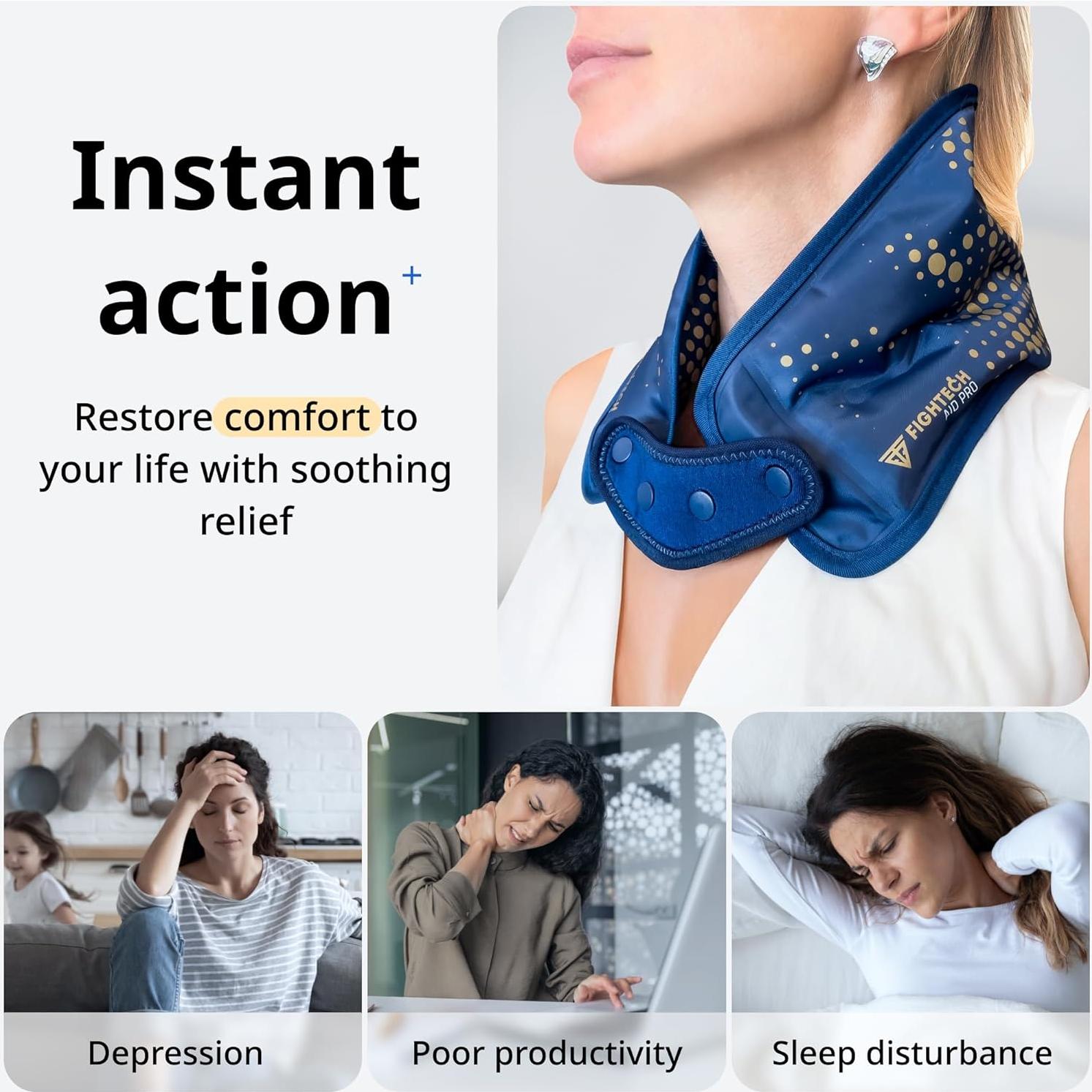 Compresa de Hielo Reutilizable FIGHTECH para Cuello y Hombros