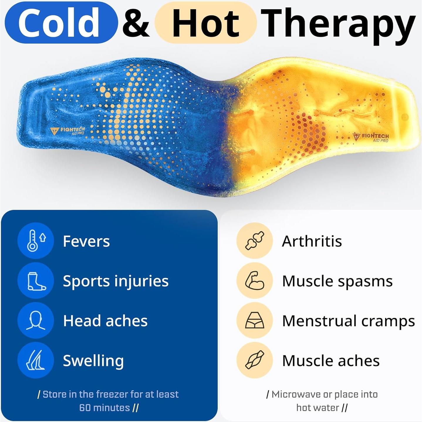 Compresa de Hielo Reutilizable FIGHTECH para Cuello y Hombros