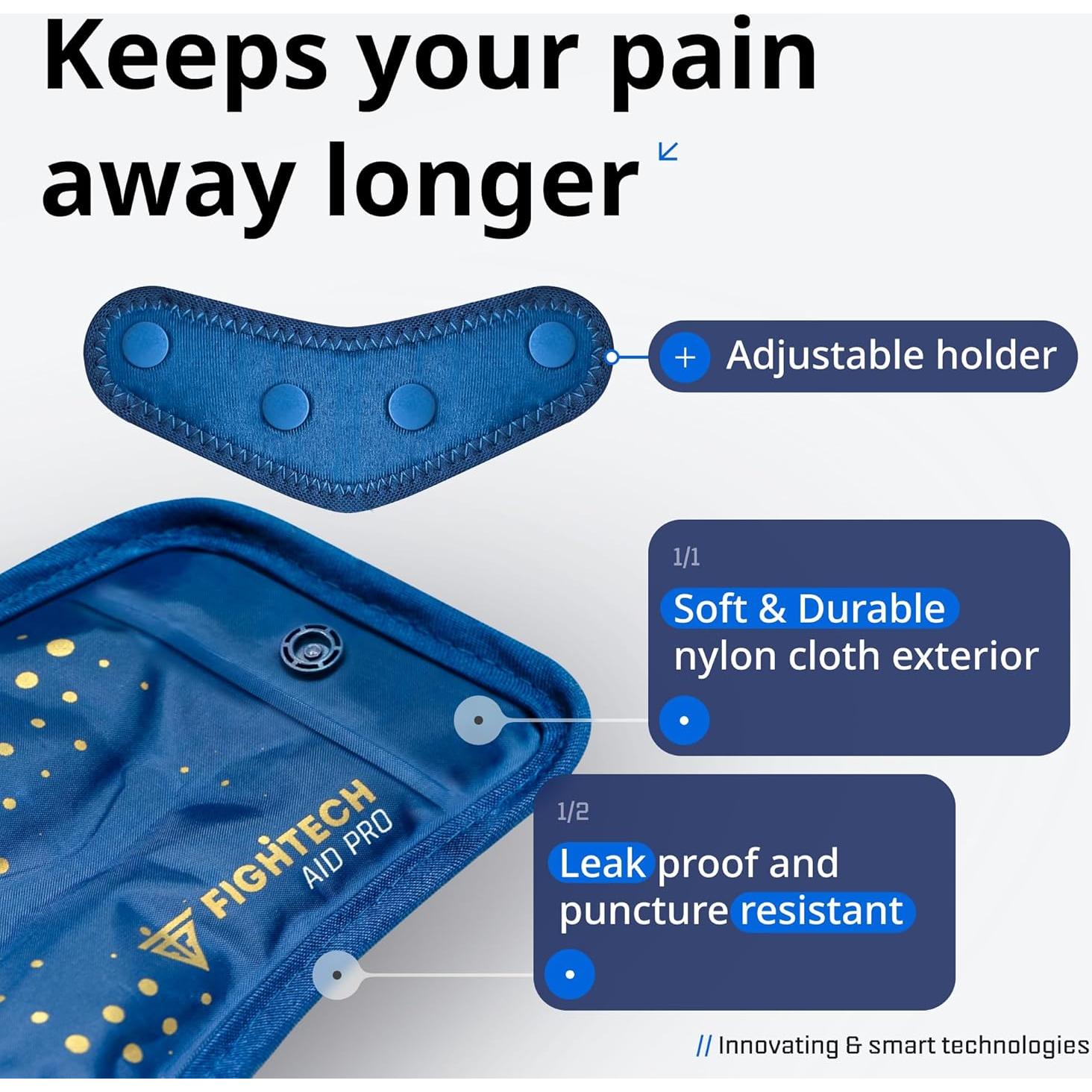 Compresa de Hielo Reutilizable FIGHTECH para Cuello y Hombros