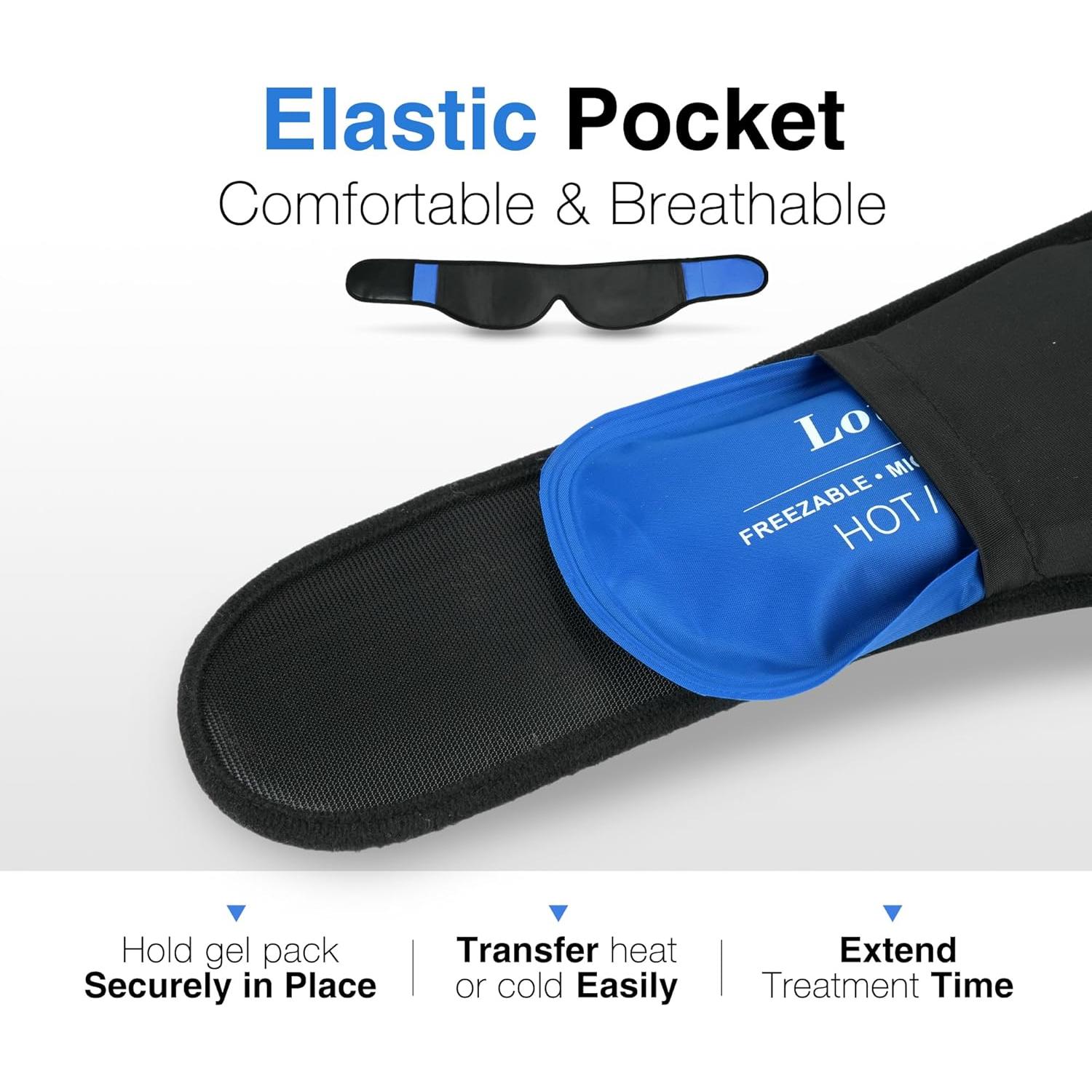 Compresa Fría para la Cara LotFancy con 4 Paquetes de Gel