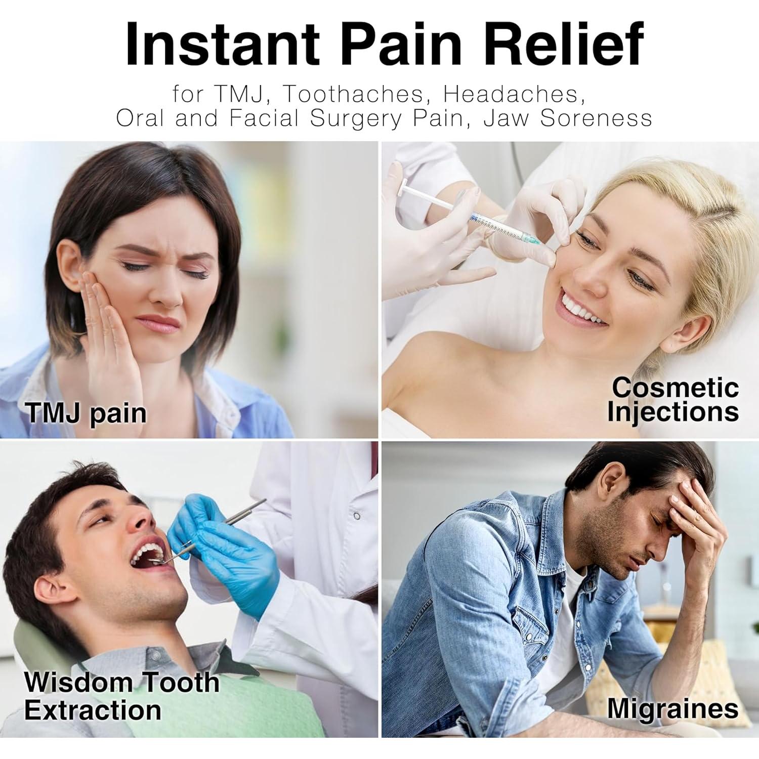 Compresa Fría para la Cara LotFancy con 4 Paquetes de Gel