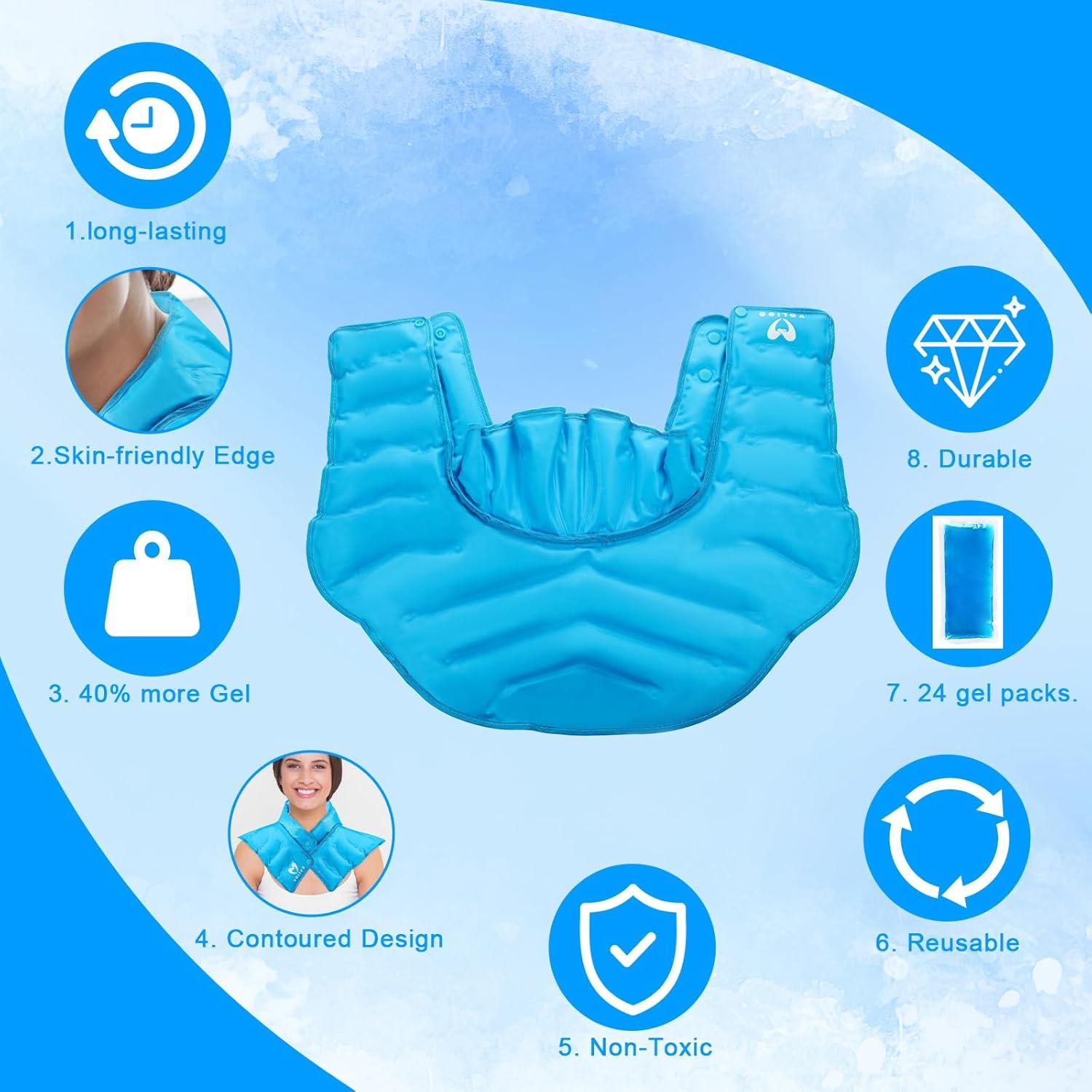 Funda Calentadora para Cuello y Hombros Voligo, Alivio Dolor