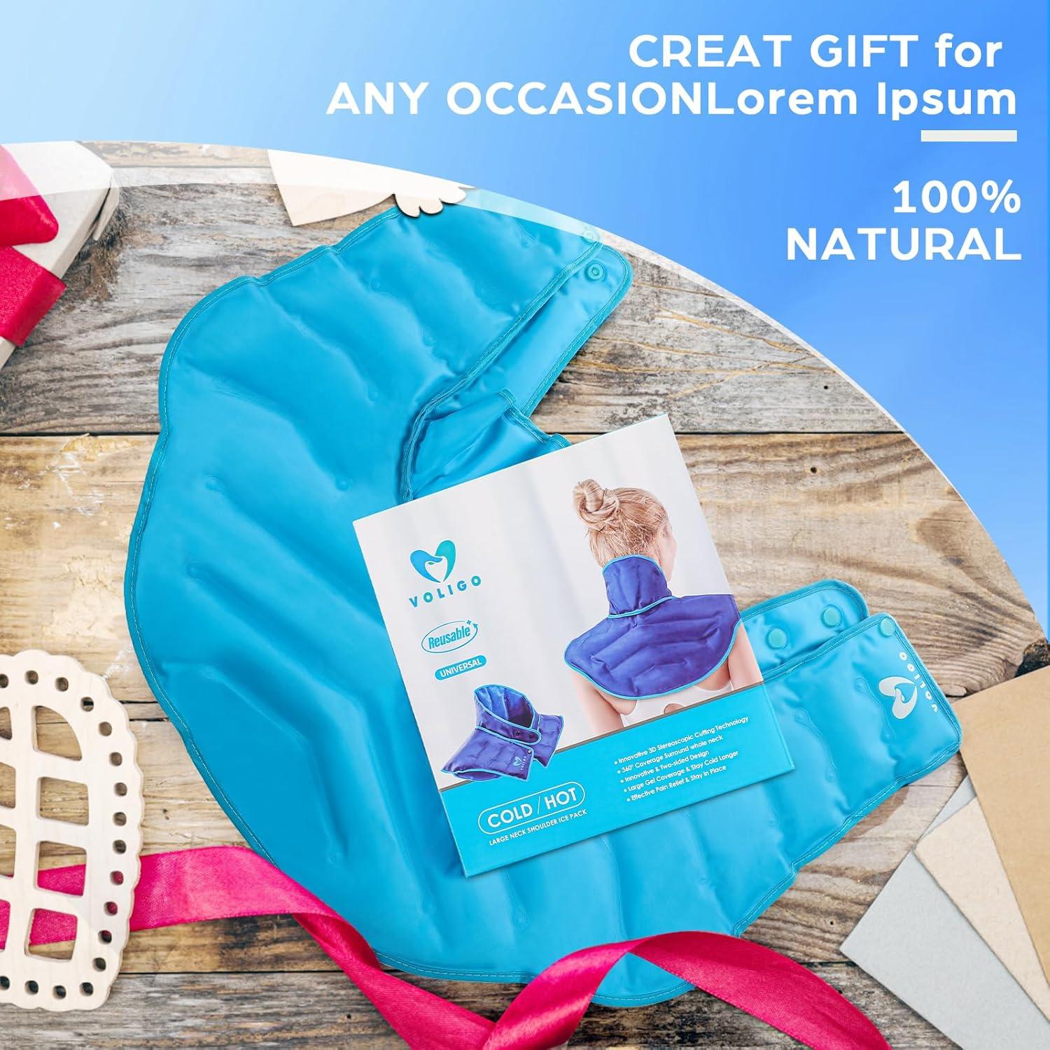 Funda Calentadora para Cuello y Hombros Voligo, Alivio Dolor