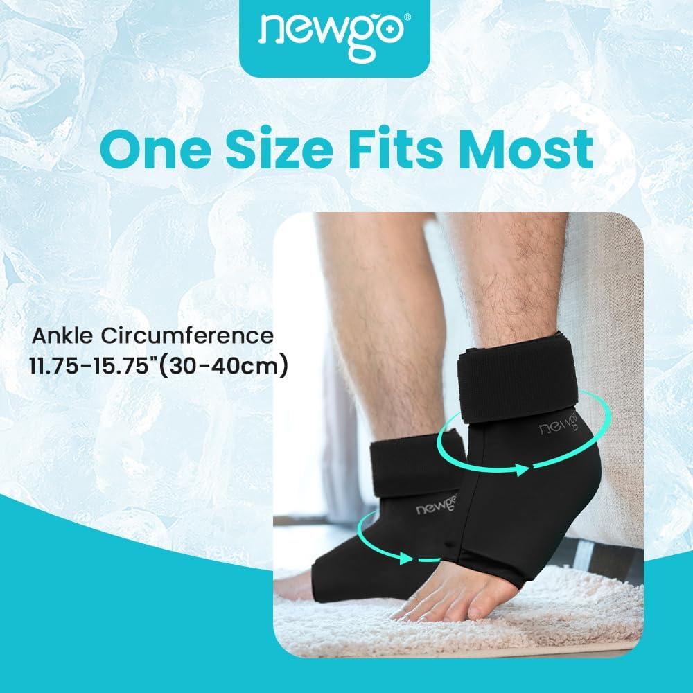 Paquete de Hielo para Tobillo NEWGO - Terapia Fría y Caliente, 2 Unidades