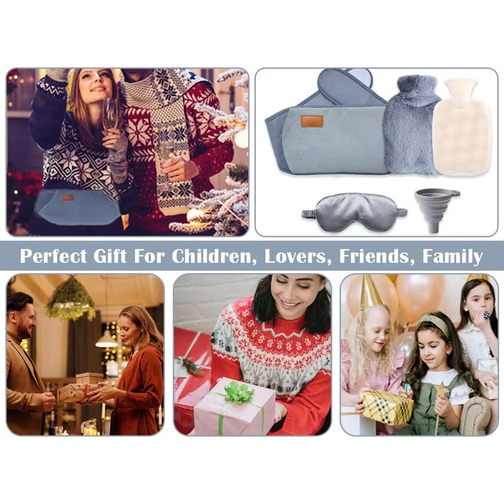 Bolsa de Agua Caliente 3 en 1 Hitopin con Cinturón y Máscara