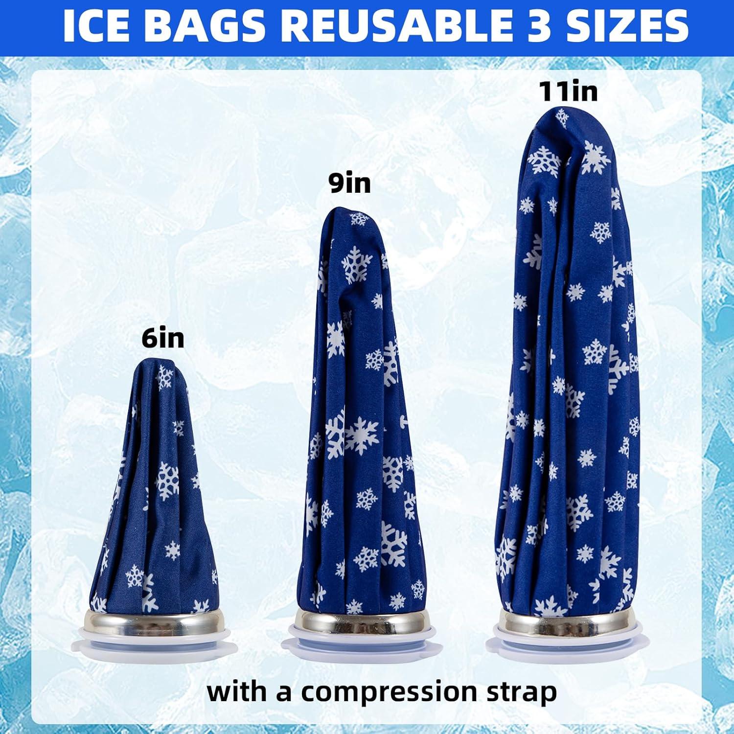 Bolsas de Hielo Reutilizables JFHNMLW - 3 Tamaños para Lesiones