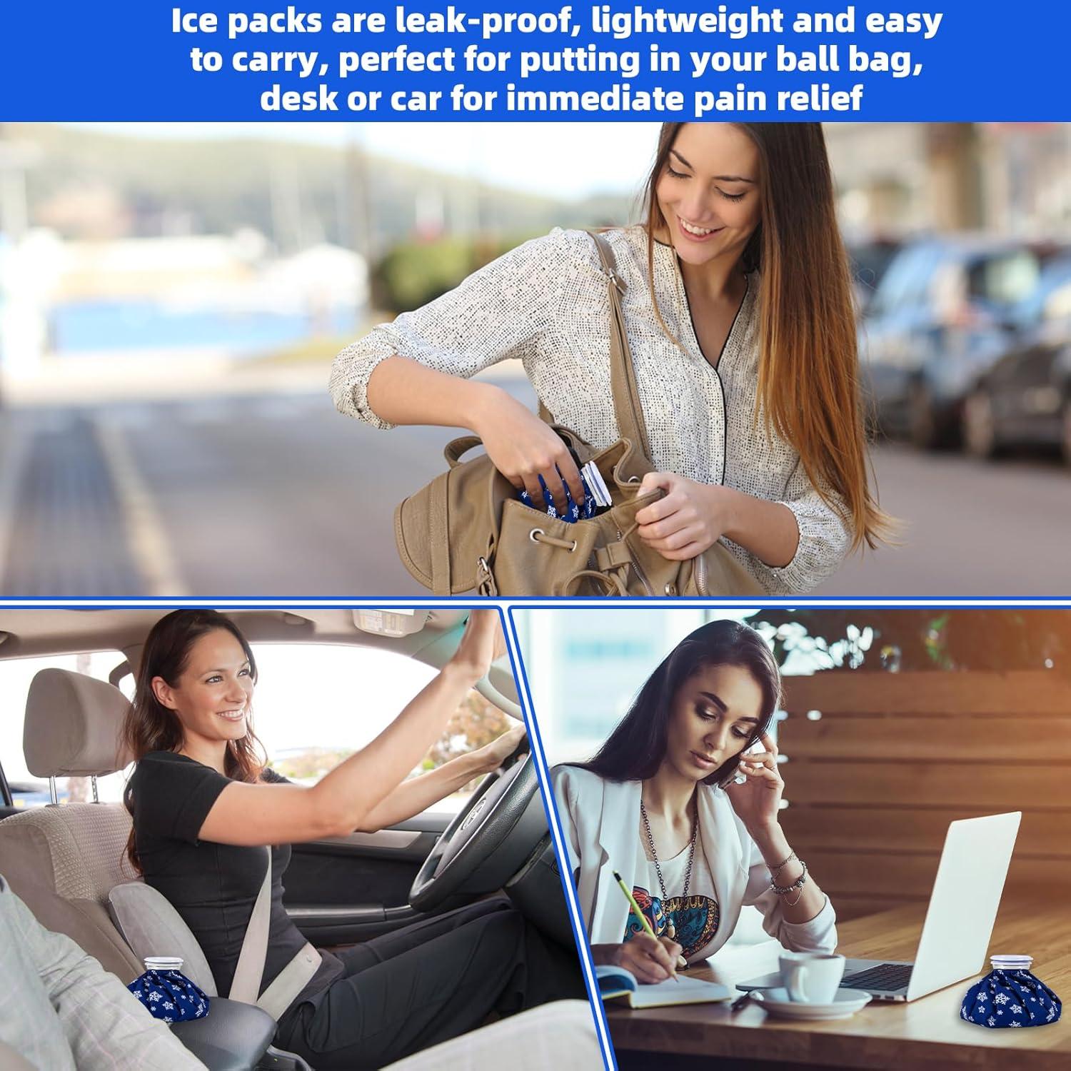 Bolsas de Hielo Reutilizables JFHNMLW - 3 Tamaños para Lesiones