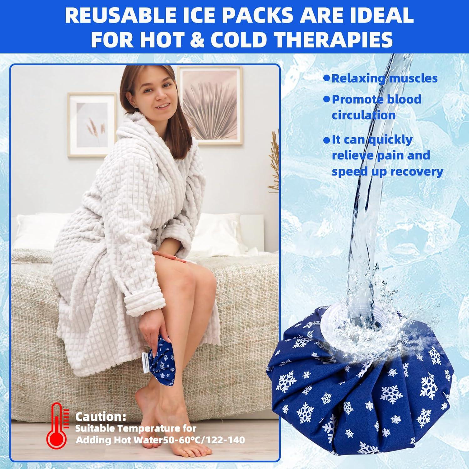 Bolsas de Hielo Reutilizables JFHNMLW - 3 Tamaños para Lesiones