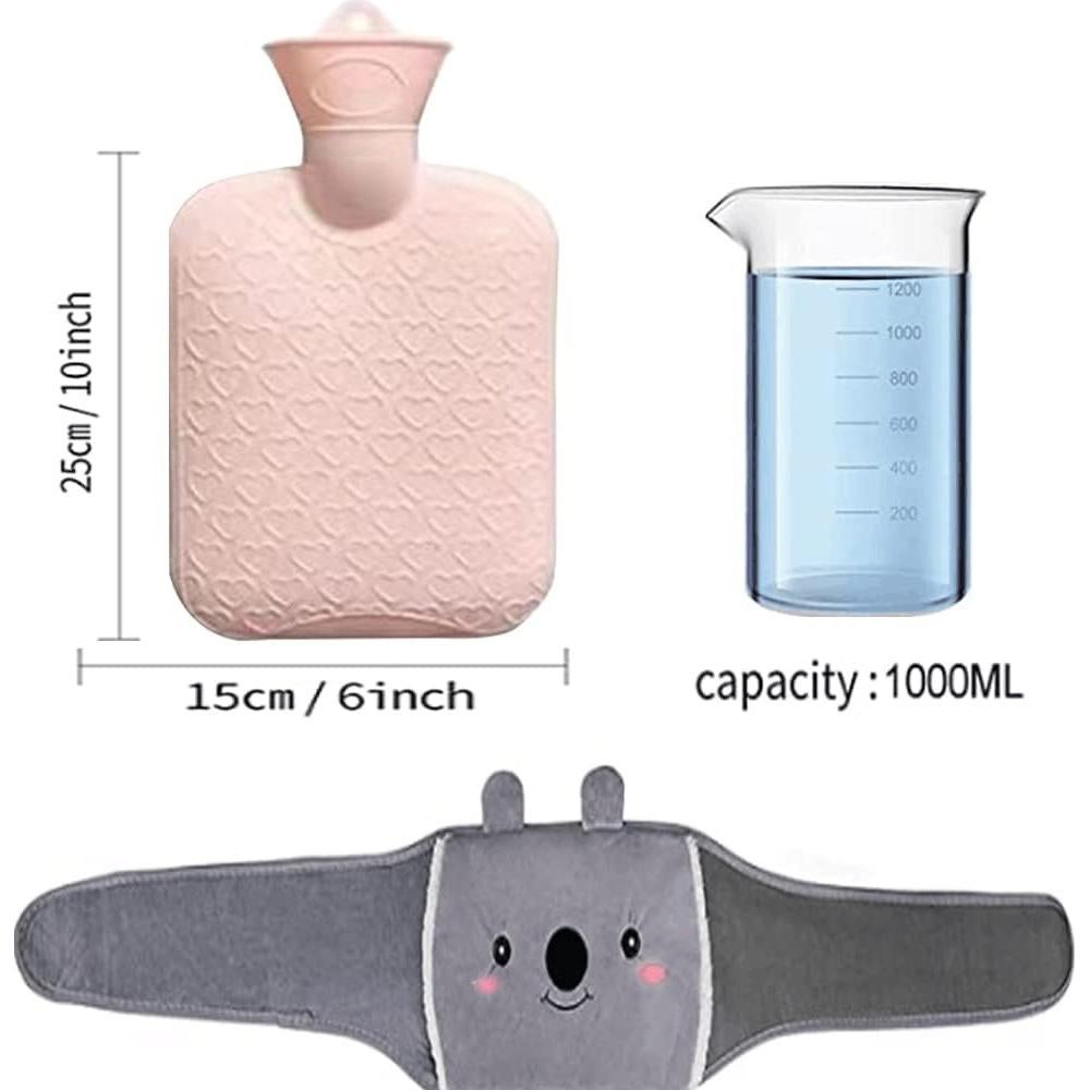 Bolsa de Agua Caliente Reutilizable HZACHYX 26x19cm