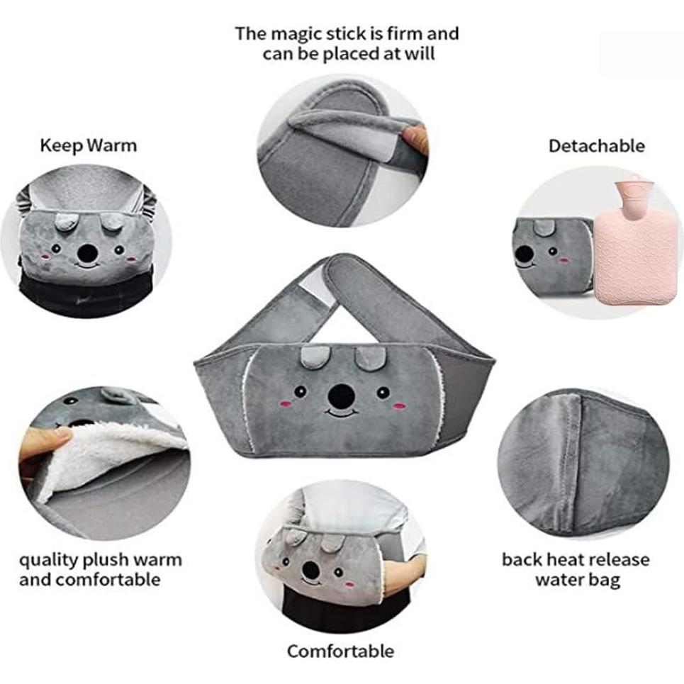 Bolsa de Agua Caliente Reutilizable HZACHYX 26x19cm