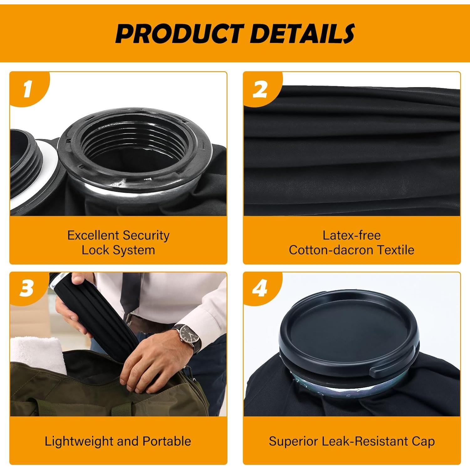 Paquete de Hielo Reutilizable Agorizeo 6-11" para Lesiones