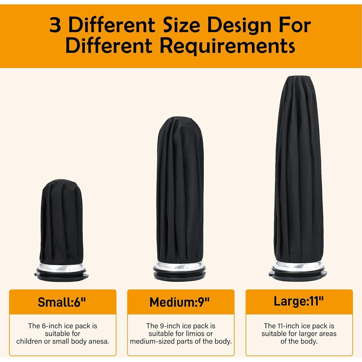 Paquete de Hielo Reutilizable Agorizeo 6-11" para Lesiones