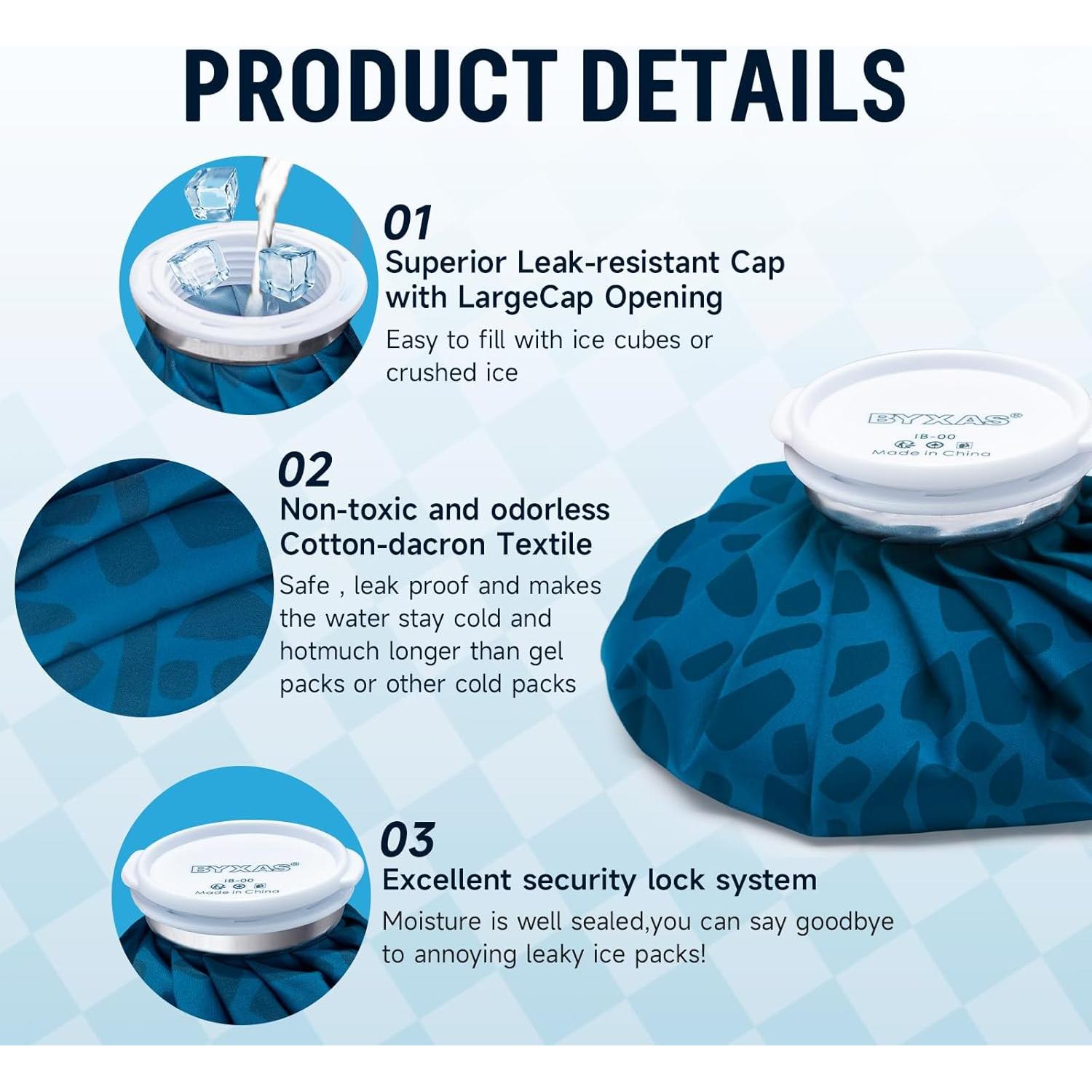 Bolsa de Hielo y Agua Caliente BYXAS 15.24 cm Reutilizable