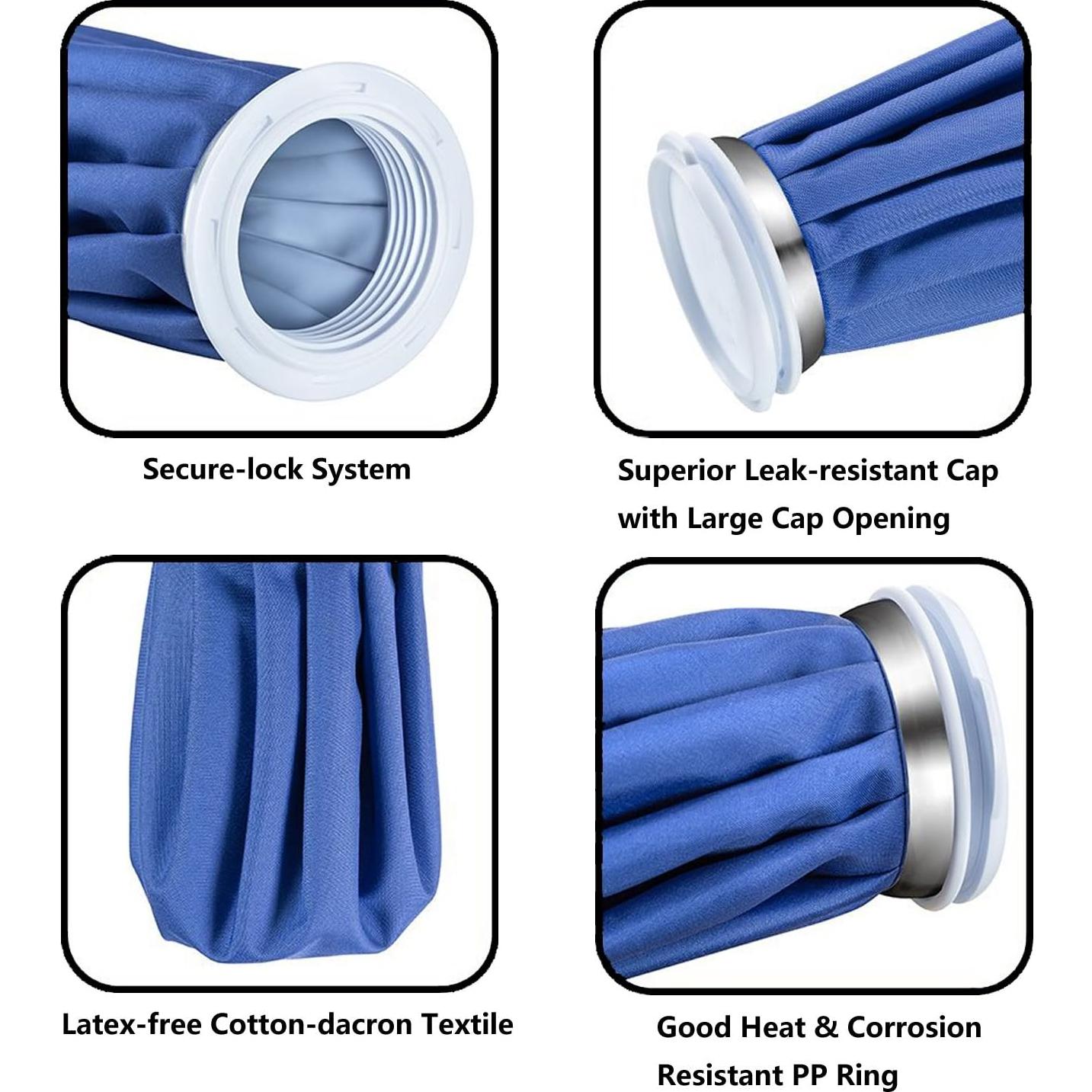 Paquete de 3 bolsas de hielo reutilizables SWISSELITE 15/23/28 cm