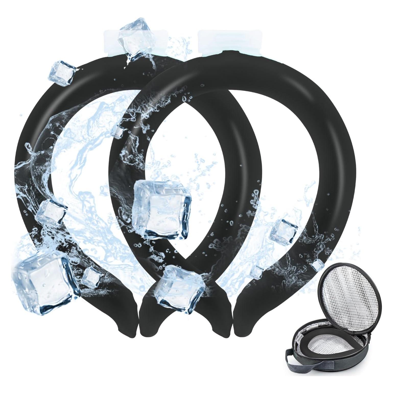 Tubo de Enfriamiento para Cuello YOYORI 2PCS Negro Reutilizable