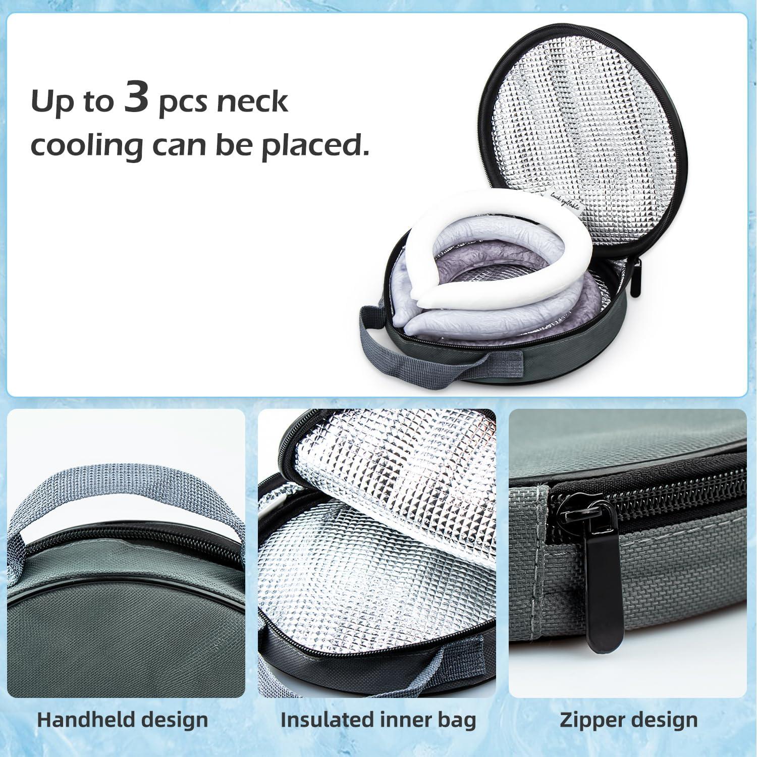 Tubo de Enfriamiento para Cuello YOYORI 2PCS Negro Reutilizable