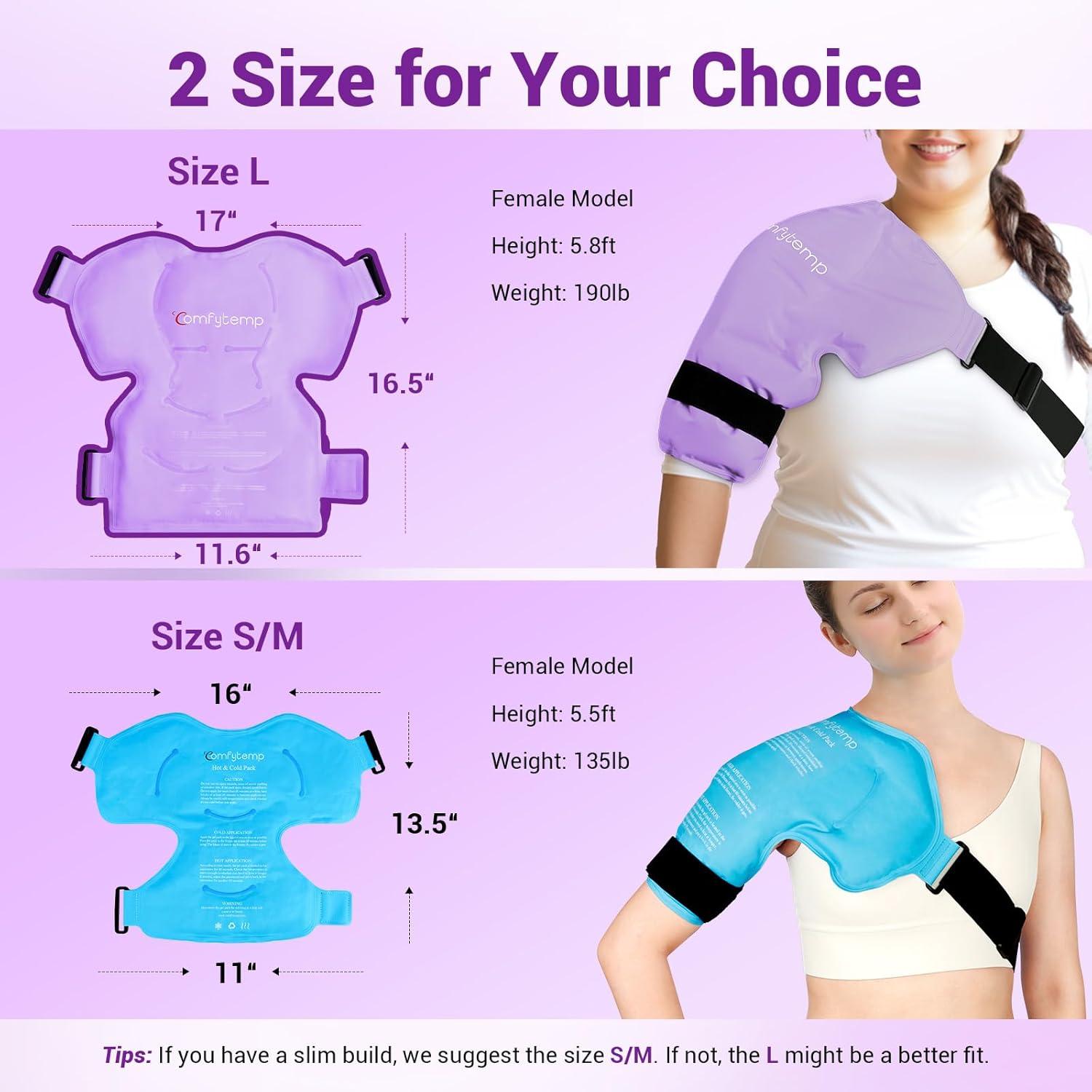 Compresa de Hielo para Hombro Comfytemp Grande Púrpura